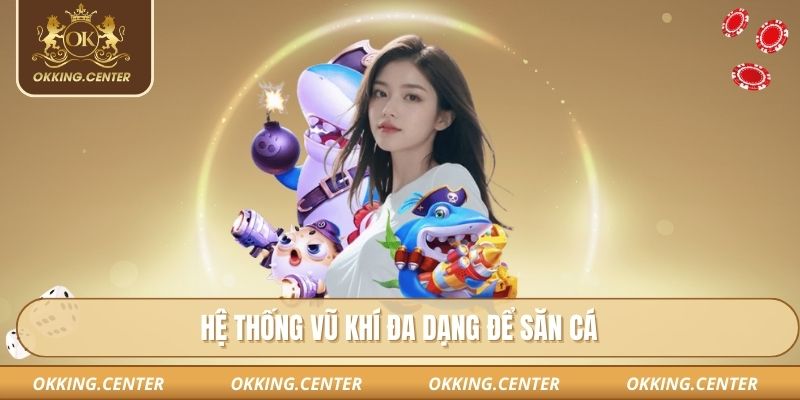 Hệ thống vũ khí đa dạng để săn cá